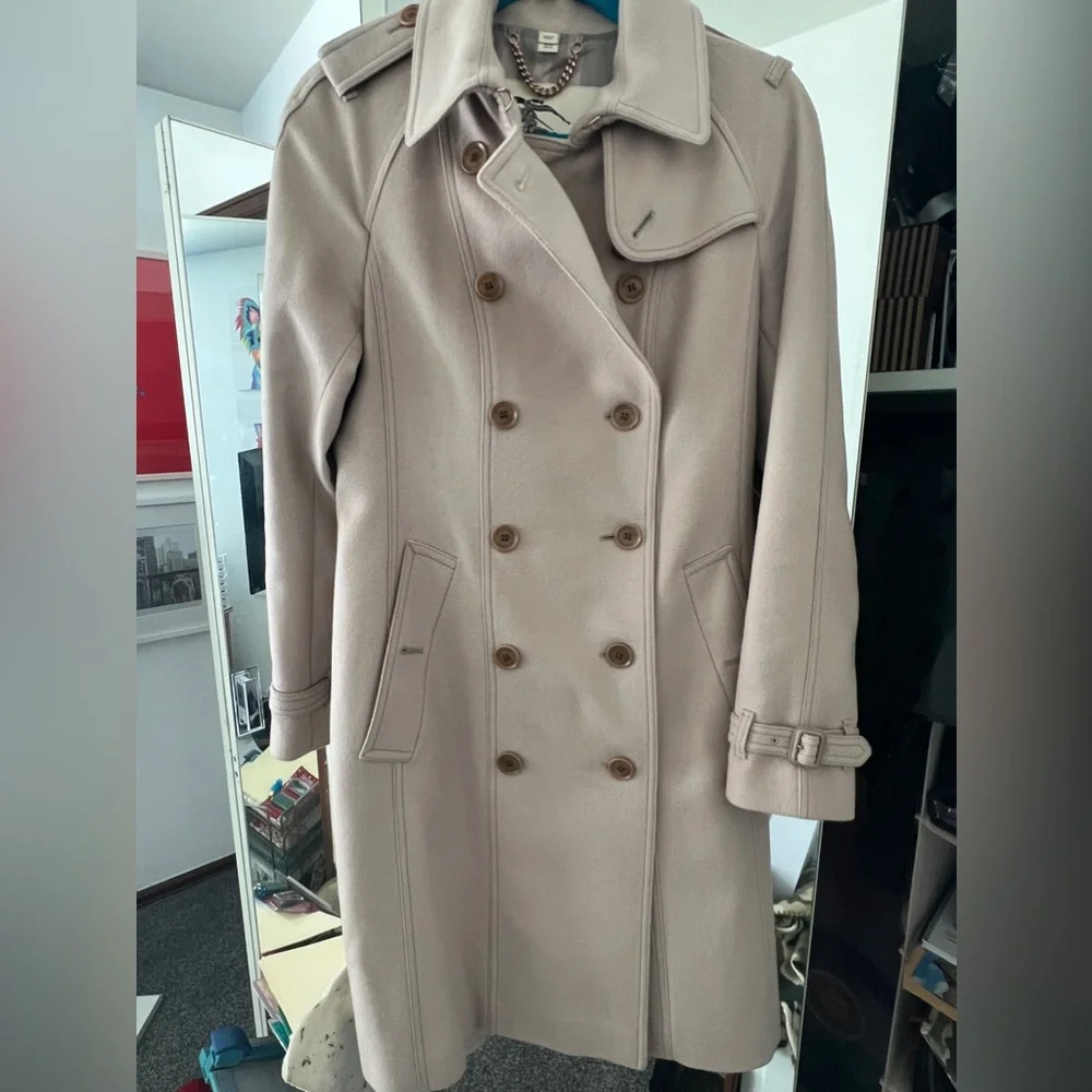 Burberry Beige Trench Coat Double-Breasted - Picture 1 of 13